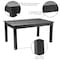 Flash Furniture Rectangle 38 in W, 60 in L, 30 in H, Pine Wood, Pinus Glabra, Black Wash XA-F-60X38-BW-GG - alternate 5
